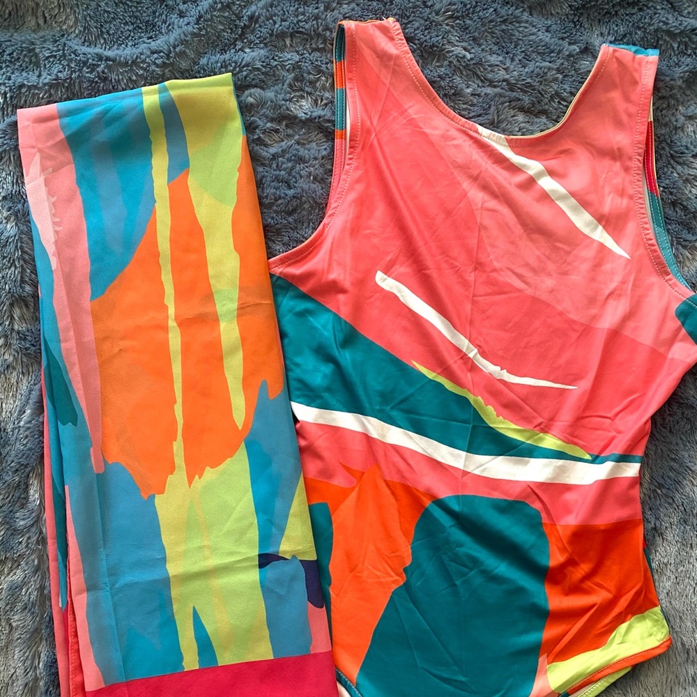 One Piece Swimsuit with Cover Up